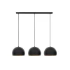 Hanglampen-Light & Living Hanglamp JAICEY - Mat Zwart-Goud - 3-Lichtpunten