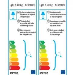 Hanglampen-Light & Living Hanglamp JAICEY - Mat Zwart-Goud - 3-Lichtpunten