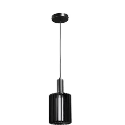 Leen Bakker Hanglamp Janet - zwart - Ø15 x 150 cm