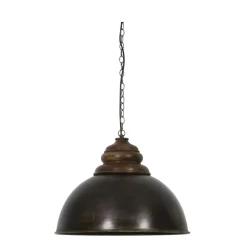 Hanglampen-Light & Living Hanglamp Leia - Zwart - Ø52cm
