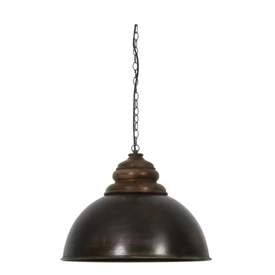 Hanglampen-Light & Living Hanglamp Leia - Zwart - Ø52cm