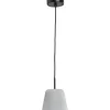 Leen Bakker Hanglamp Manu - grijs - 120xØ15 cm