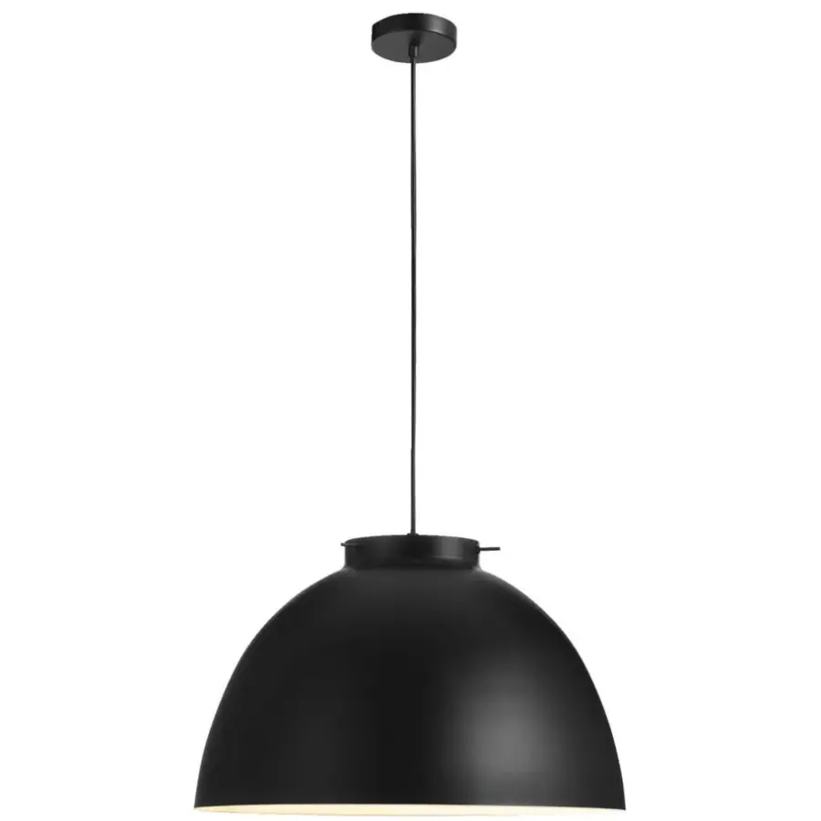 Hanglampen-Leen Bakker Hanglamp Midas - zwart - Ø45x100 cm