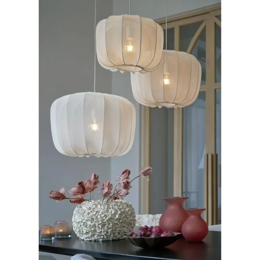 Hanglampen-Light & Living Hanglamp Plumeria - Zand - Ø60cm