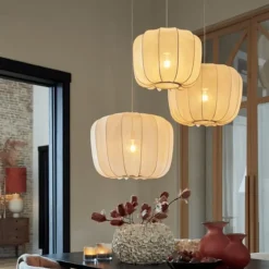 Light & Living Hanglamp Plumeria - Zand - Ø40cm