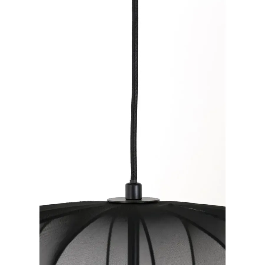 Hanglampen-Light & Living Hanglamp Plumeria - Zwart - Ø50cm