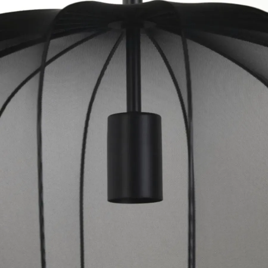 Hanglampen-Light & Living Hanglamp Plumeria - Zwart - Ø50cm