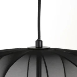 Hanglampen-Light & Living Hanglamp Plumeria - Zwart - Ø50cm