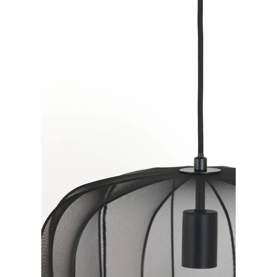 Light & Living Hanglamp Plumeria - Zwart - Ø40cm