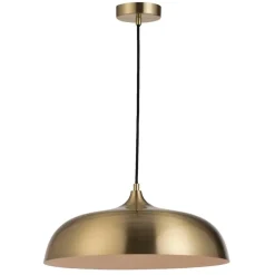 Leen Bakker Hanglamp Quinn E27 - goudkleur - 120xØ40 cm