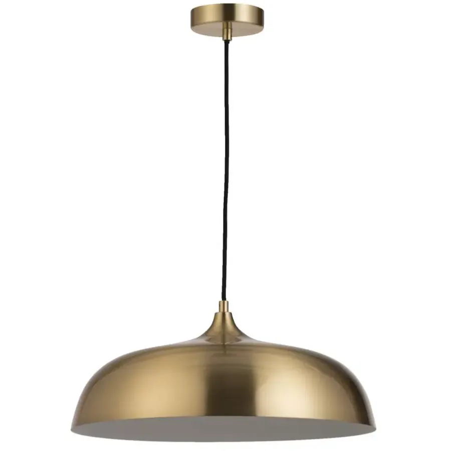 Leen Bakker Hanglamp Quinn E27 - goudkleur - 120xØ40 cm