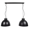 Hanglampen-Urban Interiors Hanglamp Rocky Ø40cm Double Mat Black