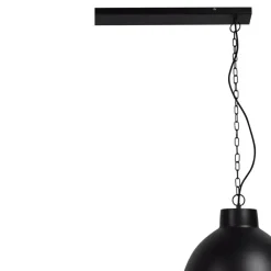 Hanglampen-Urban Interiors Hanglamp Rocky Ø40cm Double Mat Black