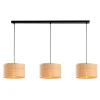 Leen Bakker Hanglamp Romana - 3-lichts - naturel - 120x115 cm