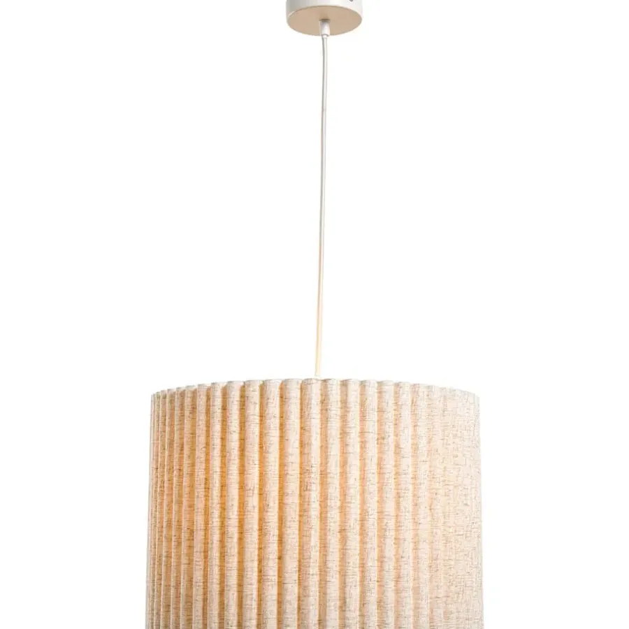 Leen Bakker Hanglamp Rune naturel E27 - 120xØ40 cm