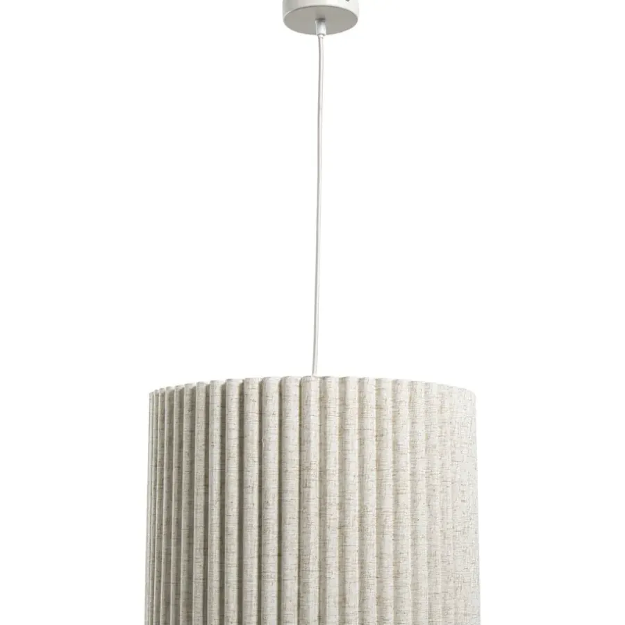 Leen Bakker Hanglamp Rune naturel E27 - 120xØ40 cm