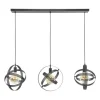 Dimehouse Hanglamp Yaya 3-lichts mesh - Metaal - Zwart