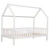 1-Persoons Bedden-Happy Garden Bed MARCEAU - Wit - Hout