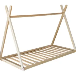 Kinderbedden-Happy Garden Bed VALENTIN - Bruin - Hout
