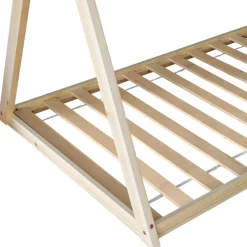 Kinderbedden-Happy Garden Bed VALENTIN - Bruin - Hout