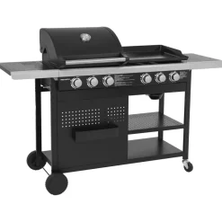 Barbecues En Accessoires-Happy Garden Gas barbecue VESUVIO - Zwart - Staal