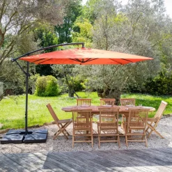Parasols-Happy Garden Offset paraplu MOLOKAI - Oranje - Staal