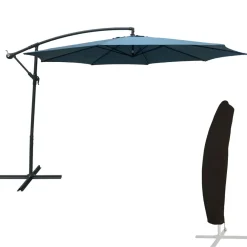 Parasols-Happy Garden Offset paraplu OAHU - Blauw - Staal