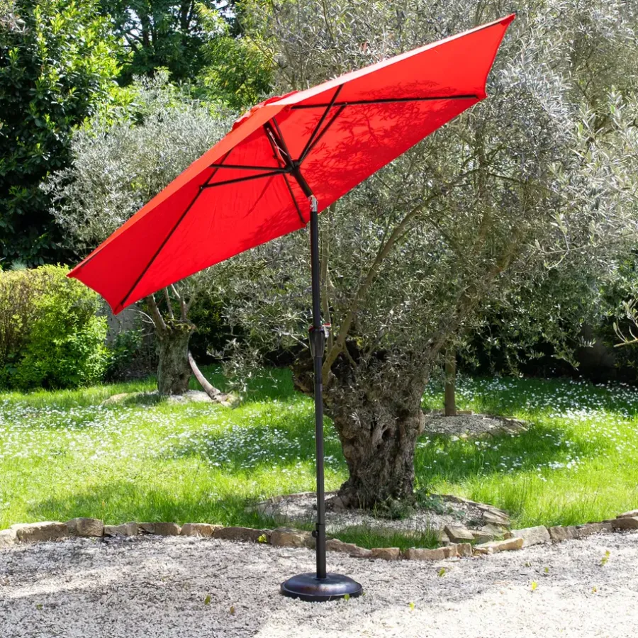 Parasols-Happy Garden Parasol HAPUNA - Rood - Aluminium