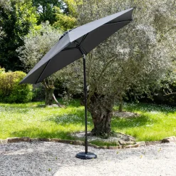Parasols-Happy Garden Parasol HAPUNA - Grijs - Aluminium