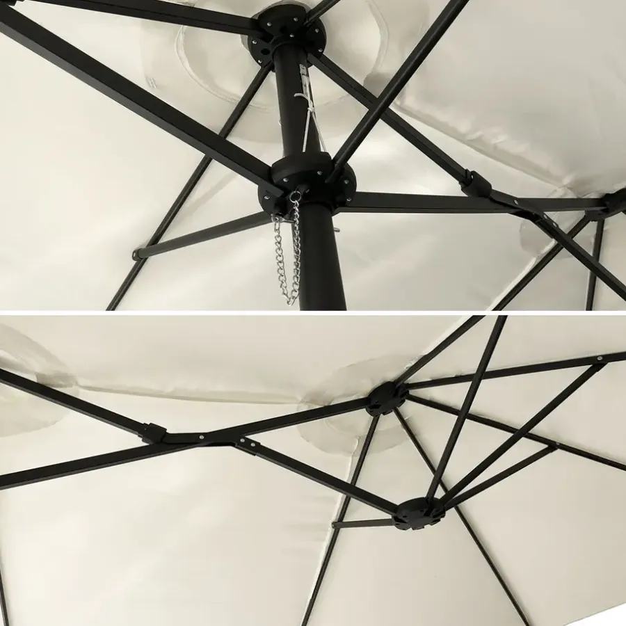 Parasols-Happy Garden Parasol LINAI - Beige - Stof