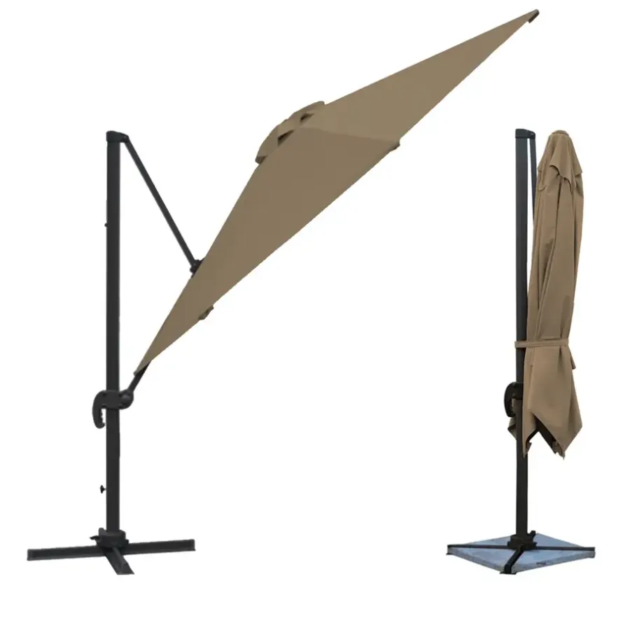 Happy Garden Parasol MOLOKAI - Bruin - Aluminium