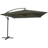 Happy Garden Parasol MOLOKAI - Grijs - Staal