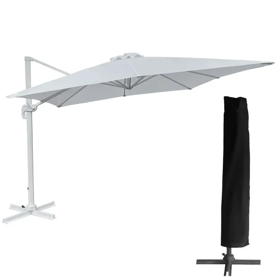 Parasols-Happy Garden Parasol MOLOKAI - Wit - Aluminium