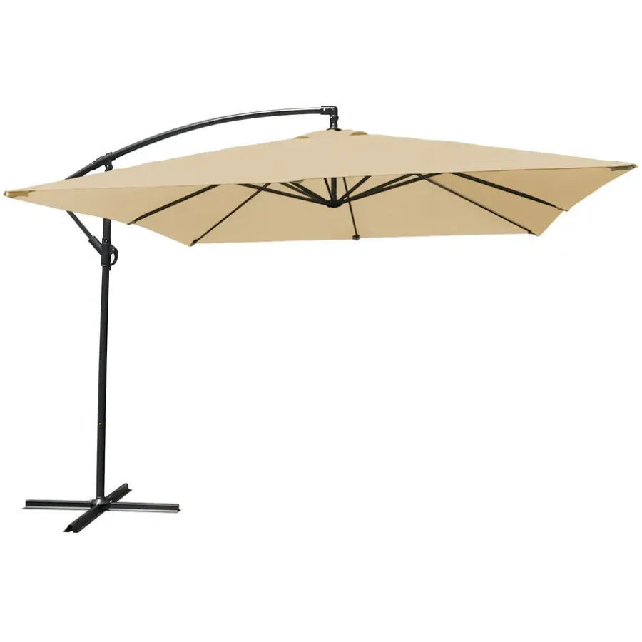 Parasols-Happy Garden Parasol MOLOKAI - Beige - Aluminium