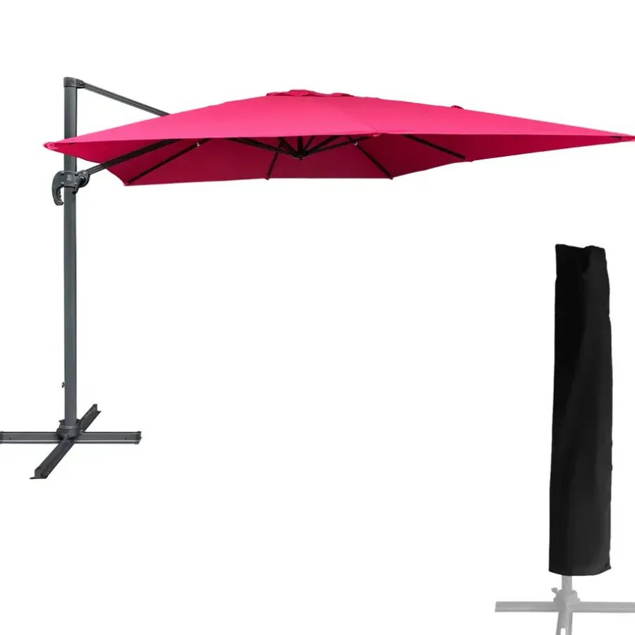 Parasols-Happy Garden Parasol MOLOKAI - Roze - Aluminium