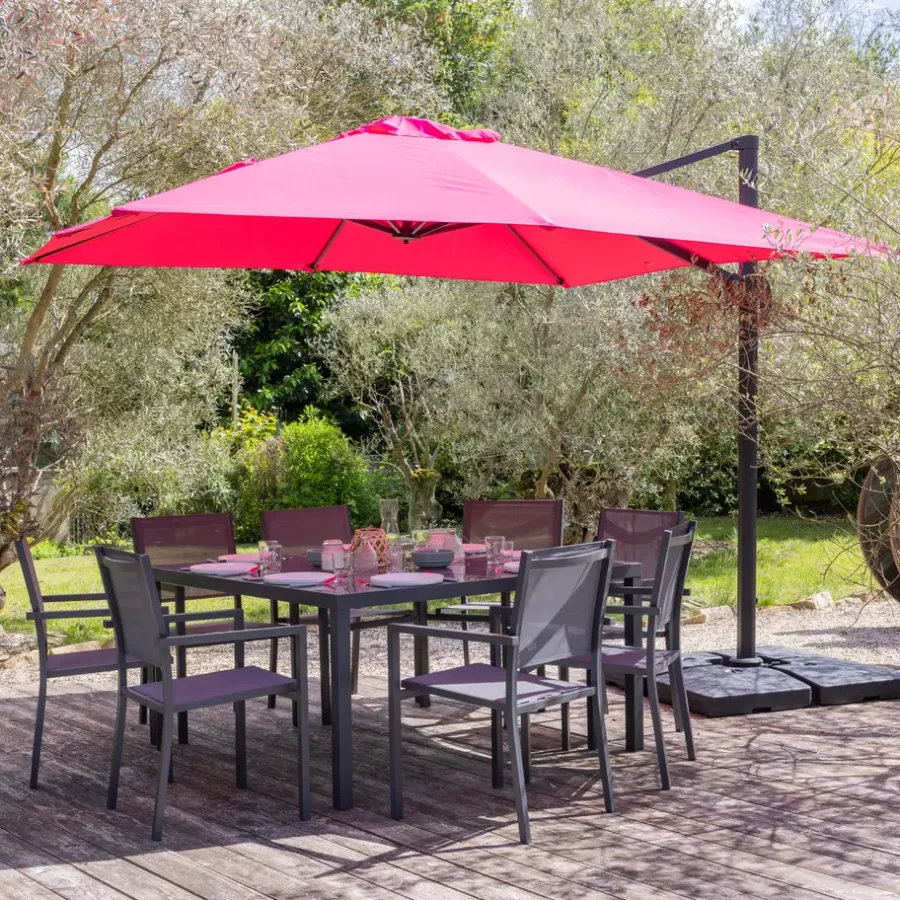 Parasols-Happy Garden Parasol MOLOKAI - Roze - Aluminium