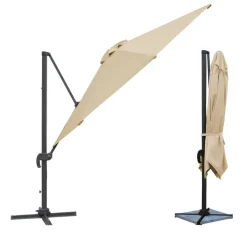 Parasols-Happy Garden Parasol MOLOKAI - Beige - Aluminium
