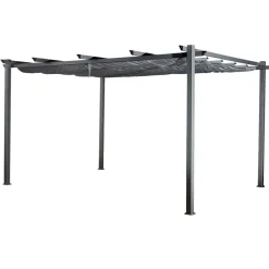 Terrasoverkappingen-Happy Garden Pergola CASSIS - Grijs - Aluminium