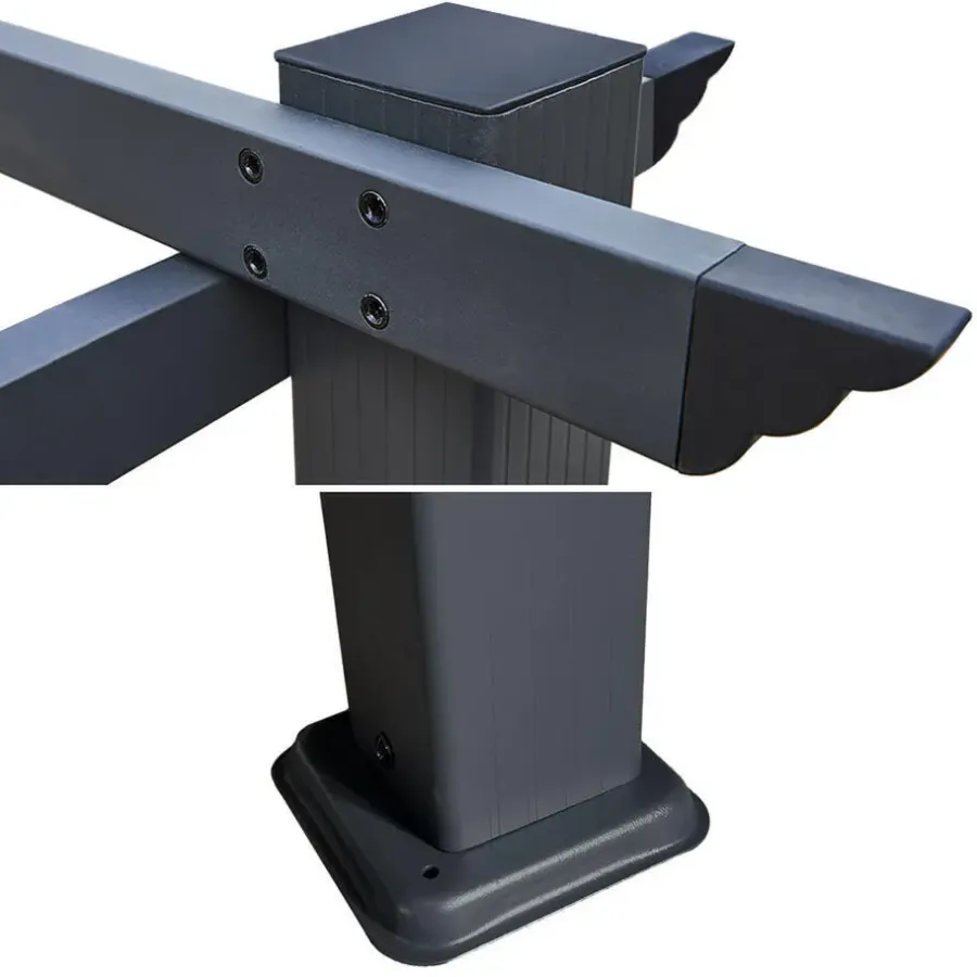 Terrasoverkappingen-Happy Garden Pergola CASSIS - Beige - Aluminium