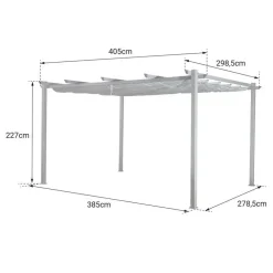 Happy Garden Pergola CASSIS - Bruin - Aluminium