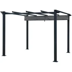 Terrasoverkappingen-Happy Garden Pergola CASSIS - Grijs - Aluminium