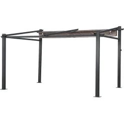 Terrasoverkappingen-Happy Garden Pergola FRÉJUS - Bruin - Aluminium