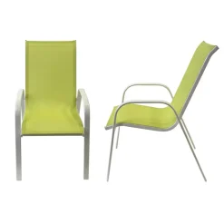 Happy Garden Stoel MARBELLA - Groen - Aluminium