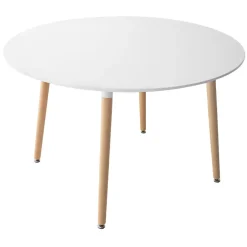 Ronde Eettafels-Happy Garden Tabel MARTHA - Wit - MDF