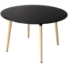 Ronde Eettafels-Happy Garden Tabel MARTHA - Zwart - MDF