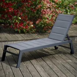 Ligbedden-Happy Garden Transat BARBADOS - Grijs - Aluminium