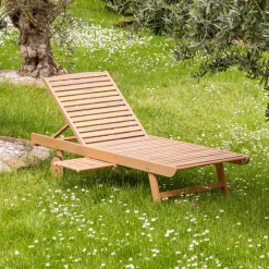 Ligbedden-Happy Garden Zonnebaden KANAWA - Bruin - Acacia