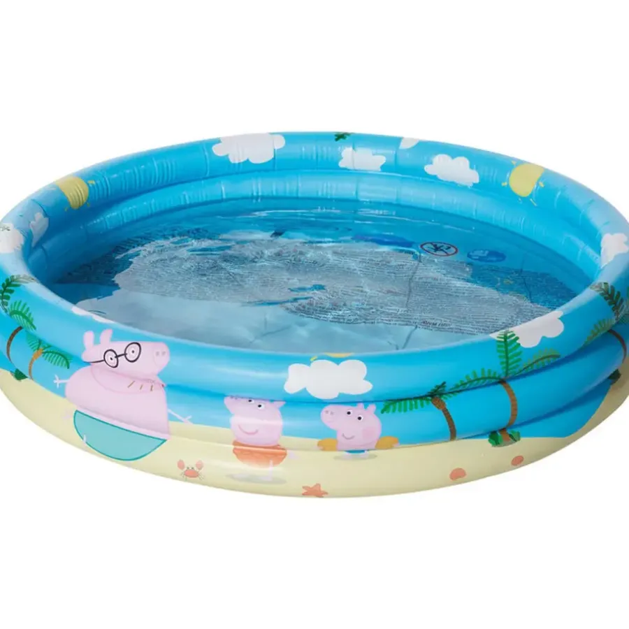 Merkloos Happy People Peppa Pig / Big opblaasbaar zwembad - 100 x 23 cm