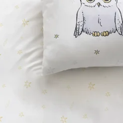 Kinderdekbedovertrekken-Harry Potter Dekbedovertrek Owl - Eenpersoons - 140 x 200 cm - Katoen
