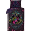 Kinderdekbedovertrekken-Harry Potter Dekbedovertrek Neon - Eenpersoons - 140 x 200 cm - Katoen